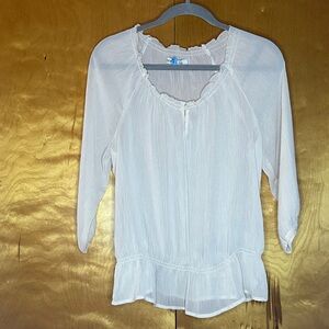 Elegant Cream Women's Top